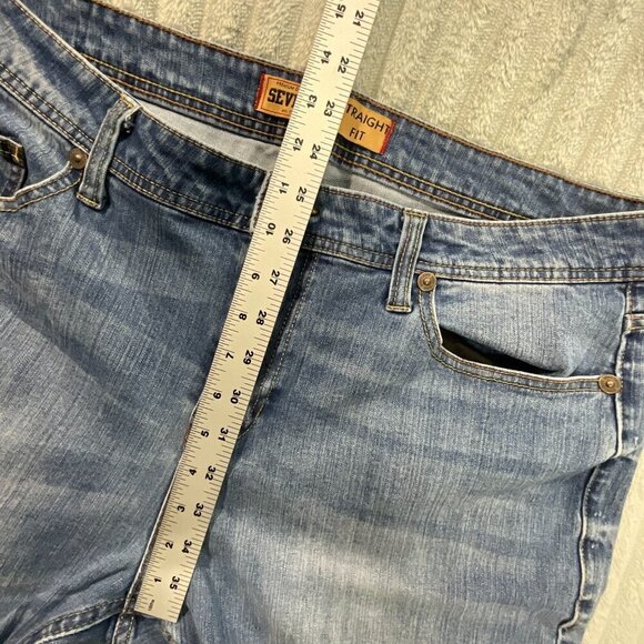 Seven7 Jeans Mens 38 Straight Fit Denim Stretch Workwear Preppy Western 38x30 - Picture 6 of 10